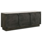 Dennis 3-door Marble Top Sideboard Buffet Tobacco Grey | White | Tobacco Grey | 190655
