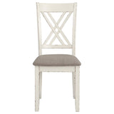 Fortress 7-piece Rectangular Dining Set Vintage Vanilla | Full | Ivory | Vintage Vanilla | 190721
