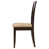 Kelso Lattice Back Dining Side Chair Cappuccino (Set of 2) | Brown | Cappuccino | 190822
