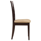 Kelso Lattice Back Dining Side Chair Cappuccino (Set of 2) | Brown | Cappuccino | 190822