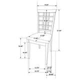 Kelso Lattice Back Dining Side Chair Cappuccino (Set of 2) | Brown | Cappuccino | 190822