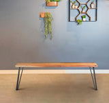 Sherman Wood Dining Bench Natural Acacia | Brown | Natural Acacia | 190913