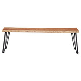 Sherman Wood Dining Bench Natural Acacia | Brown | Natural Acacia | 190913