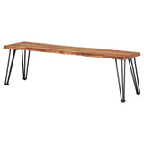 Sherman Wood Dining Bench Natural Acacia | Brown | Natural Acacia | 190913