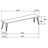 Sherman Wood Dining Bench Natural Acacia | Brown | Natural Acacia | 190913