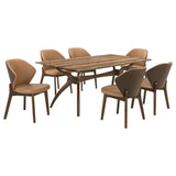 Randolph 7-piece Smart Top Rectangular Dining Set Sheesham and Brown | Brown | Sheesham / Butterscotch | 192520-S7