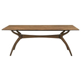 Randolph 79-inch Smart Top Rectangular Dining Table Sheesham and Brown | Brown | Sheesham / Red Brown | 192520