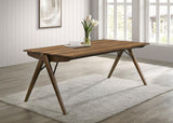 Randolph 82-inch Smart Top Rectangular Dining Table Sheesham and Brown | Brown | Sheesham / Red Brown | 192521
