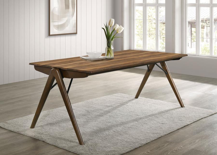 Randolph 82-inch Smart Top Rectangular Dining Table Sheesham and Brown | Brown | Sheesham / Red Brown | 192521