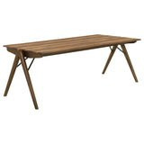 Randolph 82-inch Smart Top Rectangular Dining Table Sheesham and Brown | Brown | Sheesham / Red Brown | 192521