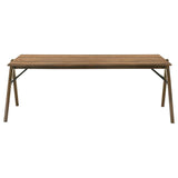 Randolph 82-inch Smart Top Rectangular Dining Table Sheesham and Brown | Brown | Sheesham / Red Brown | 192521