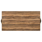 Randolph 82-inch Smart Top Rectangular Dining Table Sheesham and Brown | Brown | Sheesham / Red Brown | 192521