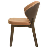 Randolph Dining Side Chair Butterscotch and Brown (Set of 2) | Brown | Butterscotch / Red Brown | 192522
