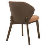 Randolph Dining Side Chair Butterscotch and Brown (Set of 2) | Brown | Butterscotch / Red Brown | 192522