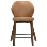 Randolph Upholstered Counter Height Chair Butterscotch and Brown (Set of 2) | Brown | Butterscotch / Red Brown | 192529
