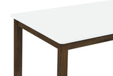 Merrin 55-inch Rectangular Dining Table White and Walnut | White | White / Walnut | 192721