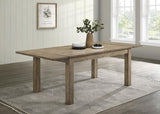 Cardova 87-inch Solid Wood Extension Dining Table Vineyard Oak | Full | Brown | Vineyard Oak | 192921
