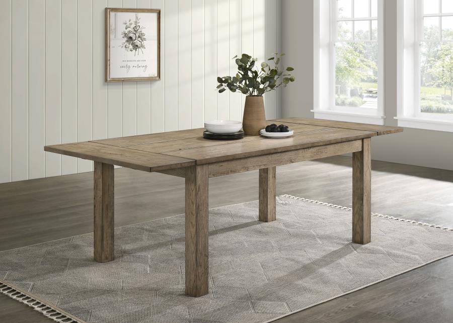 Cardova 87-inch Solid Wood Extension Dining Table Vineyard Oak | Full | Brown | Vineyard Oak | 192921