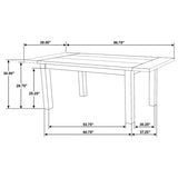 Cardova 87-inch Solid Wood Extension Dining Table Vineyard Oak | Full | Brown | Vineyard Oak | 192921
