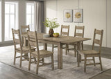 Cardova 87-inch Solid Wood Extension Dining Table Vineyard Oak | Full | Brown | Vineyard Oak | 192921