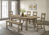 Cardova 87-inch Solid Wood Extension Dining Table Vineyard Oak | Full | Brown | Vineyard Oak | 192921