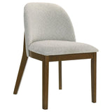 Mueller 5-piece 48-inch Round Dining Set Brown and Beige | Brown | Brown / Beige | 193580-S5