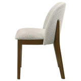 Mueller Upholstered Dining Side Chair Brown and Beige (Set of 2) | Beige | Brown | 193582