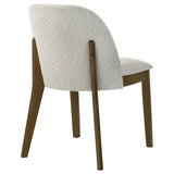 Mueller Upholstered Dining Side Chair Brown and Beige (Set of 2) | Beige | Brown | 193582