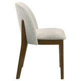 Mueller Upholstered Dining Side Chair Brown and Beige (Set of 2) | Beige | Brown | 193582