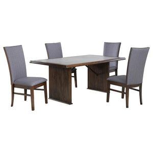 Sherwood 5-piece Rectangular Dining Table Set Brown