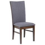 Sherwood Upholstered Dining Side Chair Grey (Set of 2) | King | Grey | Grey / Brown | 193592