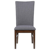 Sherwood Upholstered Dining Side Chair Grey (Set of 2) | King | Grey | Grey / Brown | 193592