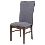 Sherwood Upholstered Dining Side Chair Grey (Set of 2) | King | Grey | Grey / Brown | 193592