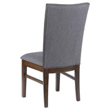 Sherwood Upholstered Dining Side Chair Grey (Set of 2) | King | Grey | Grey / Brown | 193592