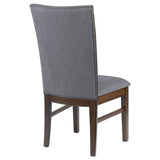 Sherwood Upholstered Dining Side Chair Grey (Set of 2) | King | Grey | Grey / Brown | 193592