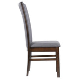 Sherwood Upholstered Dining Side Chair Grey (Set of 2) | King | Grey | Grey / Brown | 193592