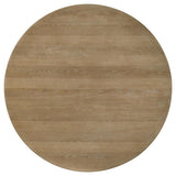 Adina 53-inch Round Wood Dining Table Distressed Light Brown | Brown | Distressed Light Brown | 193610