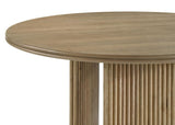 Adina 53-inch Round Wood Dining Table Distressed Light Brown | Brown | Distressed Light Brown | 193610