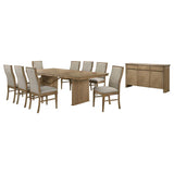 Adina 8-piece Extension Dining Set Distressed Light Brown | 8-piece | 193611-S8