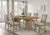 Adina 7-piece Extension Dining Set Distressed Light Brown | 193611-S7