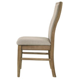 Adina Upholstered Dining Side Chair Barley (Set of 2) | King | Brown | Barley / Distressed Light Brown | 193612