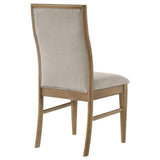 Adina Upholstered Dining Side Chair Barley (Set of 2) | King | Brown | Barley / Distressed Light Brown | 193612