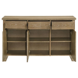 Adina 3-door 59-inch Sideboard Server Distressed Light Brown