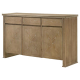 Adina 3-door 59-inch Sideboard Server Distressed Light Brown | Brown | Distressed Light Brown | 193615
