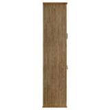 Adina 77-inch Tall Display Cabinet Distressed Light Brown | Brown | Distressed Light Brown | 193616