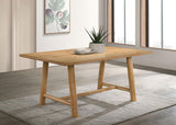 Duncan 71-inch Rectangular Wood Dining Room Table Washed Oak | Beige | Washed Oak | 193651