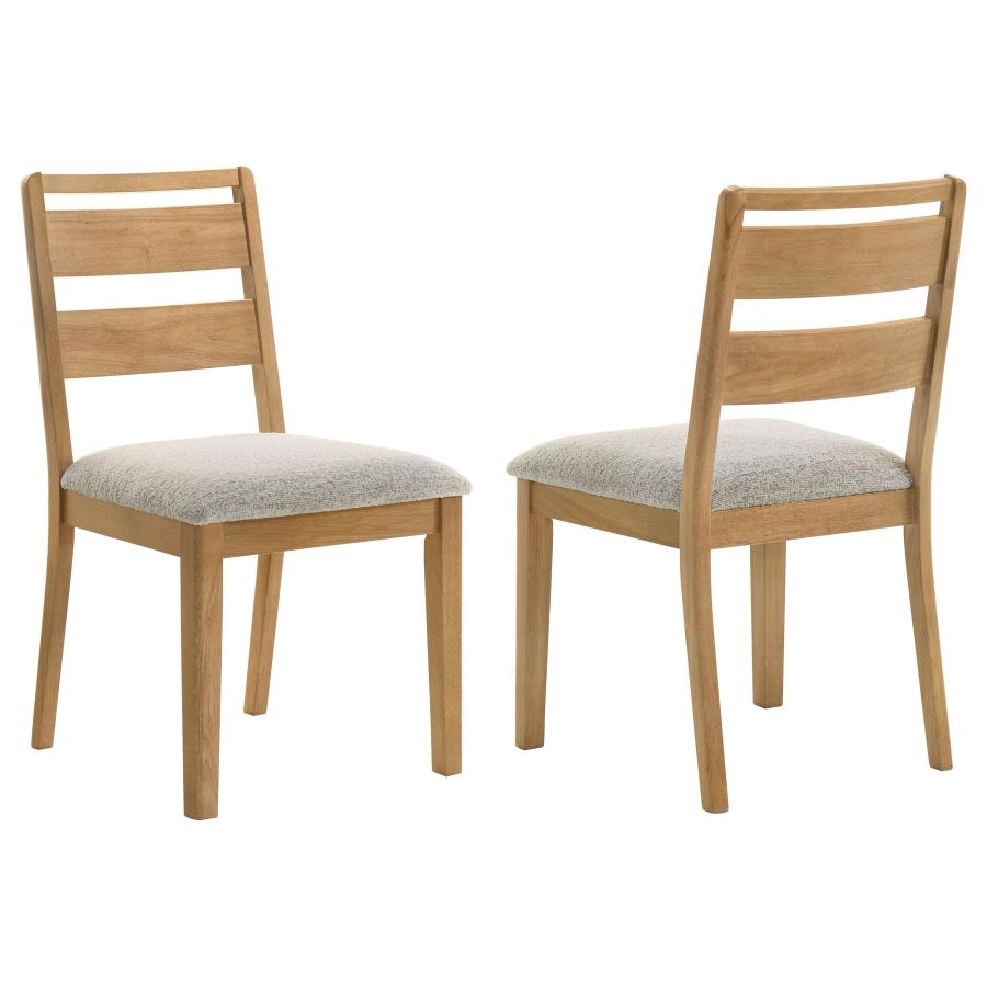 Duncan Ladder Back Dining Side Chair Washed Oak (Set of 2) | Brown | Washed Oak | 193652