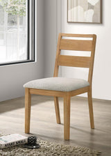 Duncan Ladder Back Dining Side Chair Washed Oak (Set of 2) | Brown | Washed Oak | 193652