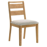 Duncan Ladder Back Dining Side Chair Washed Oak (Set of 2) | Brown | Washed Oak | 193652