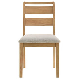 Duncan Ladder Back Dining Side Chair Washed Oak (Set of 2) | Brown | Washed Oak | 193652